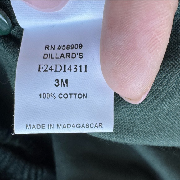 Edgehill Collection Short Sleeve Velvet‎ Lace Babydoll Dress New 3 month baby - Picture 6 of 8